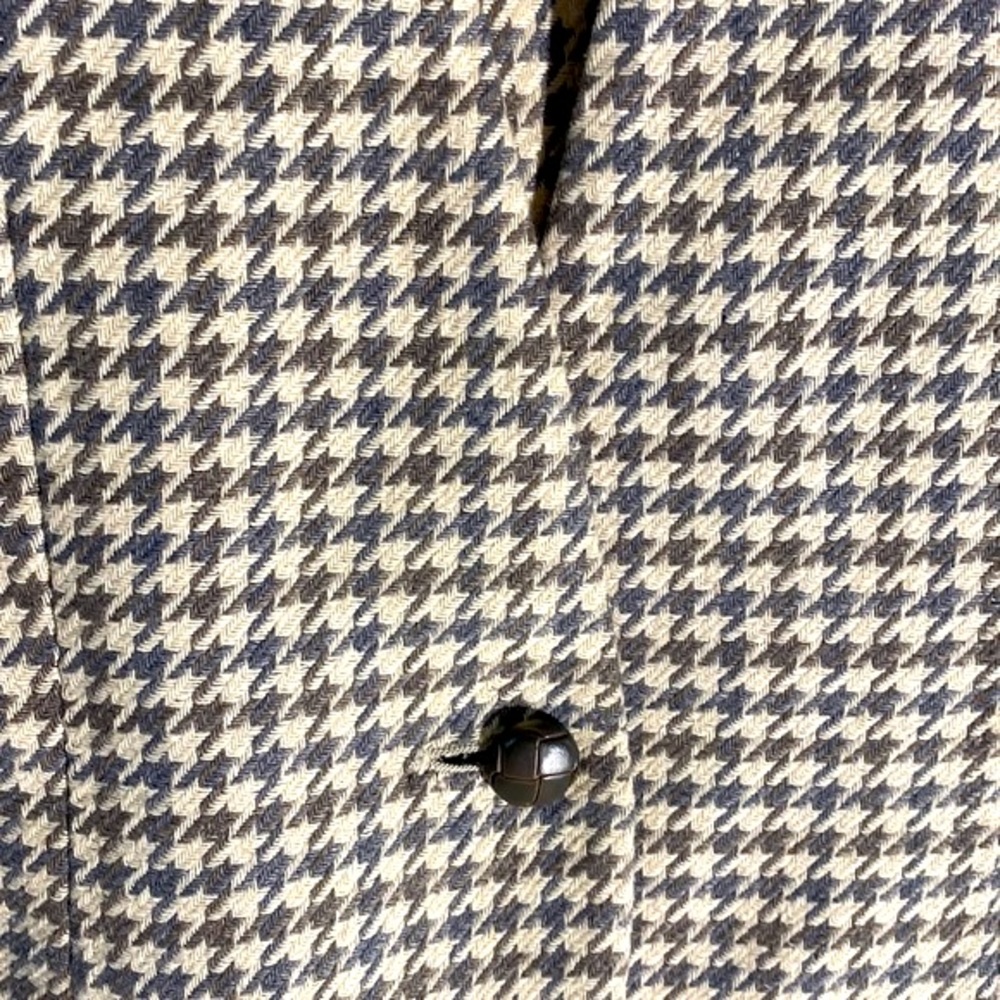 Ashley Brooke gray and cream houndstooth skirt suit